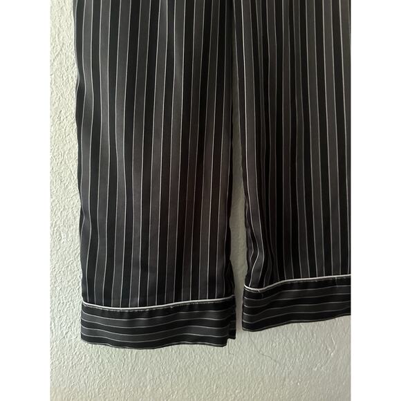 Victoria's Secret 2 PC Classic Pajama Set Satin Striped Sleepwear Cozy Small - Picture 14 of 16